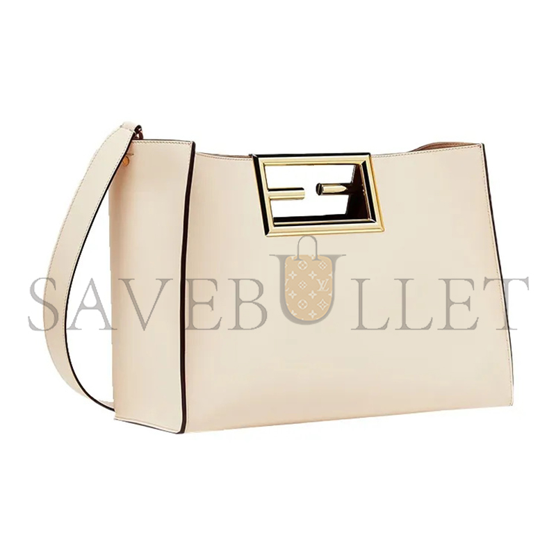 F**di vitello king medium F**di way tote camelia 8bh391aaiwf0vwm (40*29*17cm)